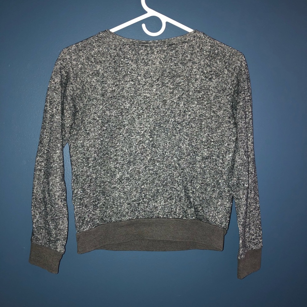 Crush by ABC Family Gray Sparkle Sweater - Picture 3 of 5